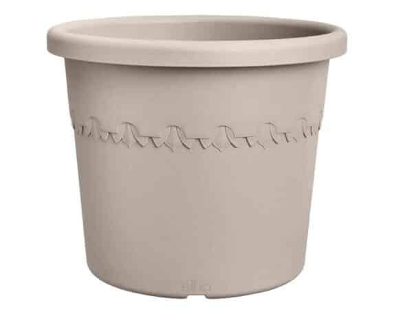 Vaso Cilindro Algarve Beige D58x48cm in Plastica Riciclata – Elho