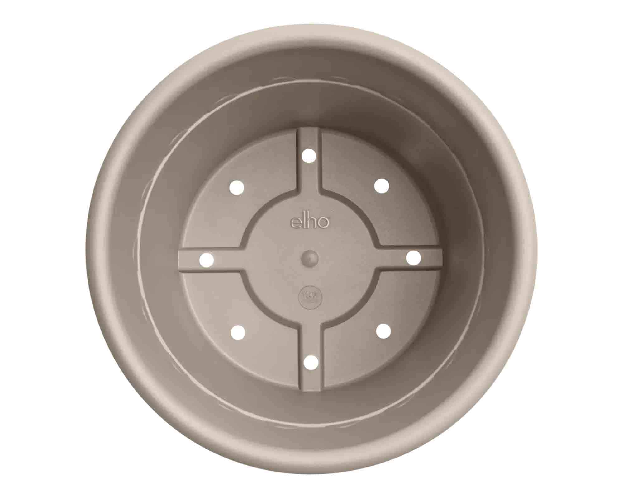 Vaso Cilindro Algarve Beige D58x48cm in Plastica Riciclata - Elho - immagine 3