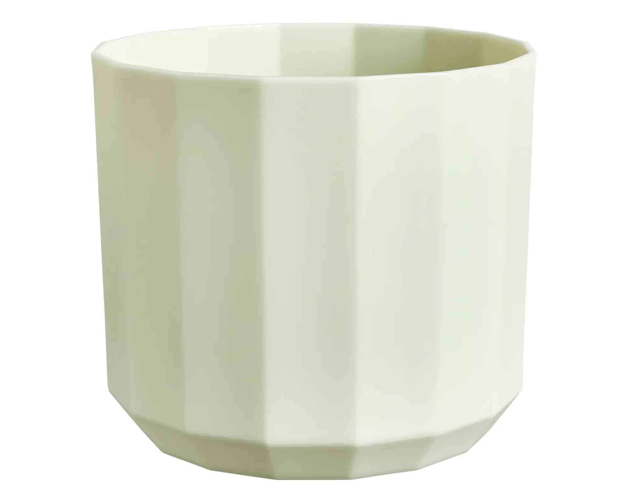 Cachepot Rotondo Facet Té Verde D19x17cm in Plastica Riciclato - Elho