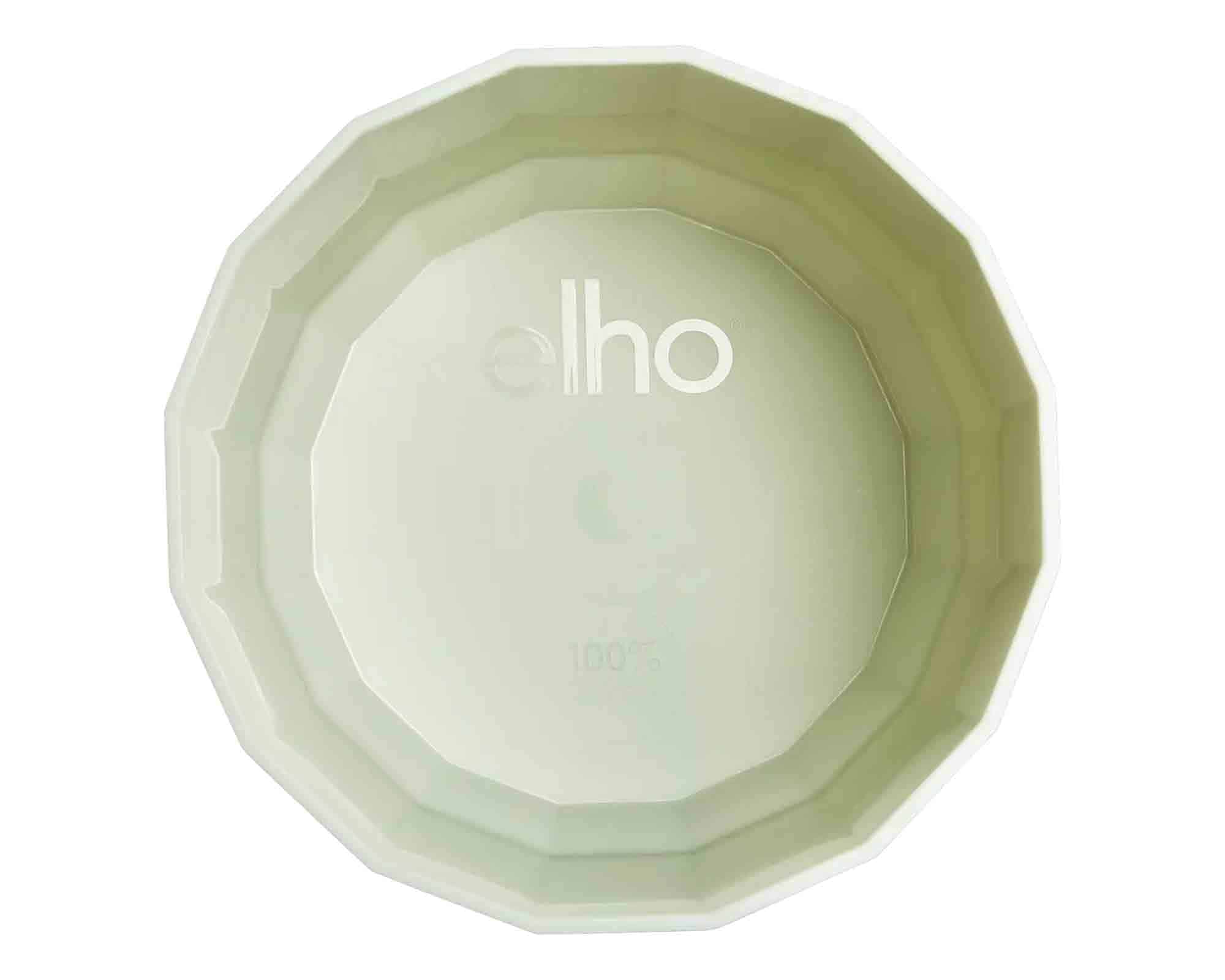 Cachepot Rotondo Facet Té Verde D19x17cm in Plastica Riciclato - Elho - immagine 3