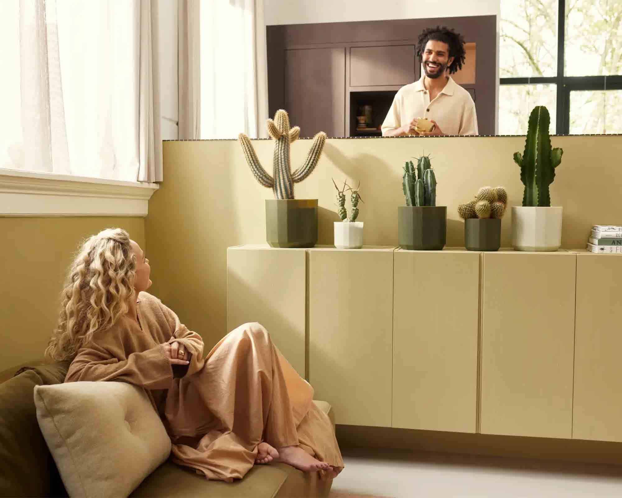 Cachepot Rotondo Facet Té Verde D19x17cm in Plastica Riciclato - Elho - immagine 8