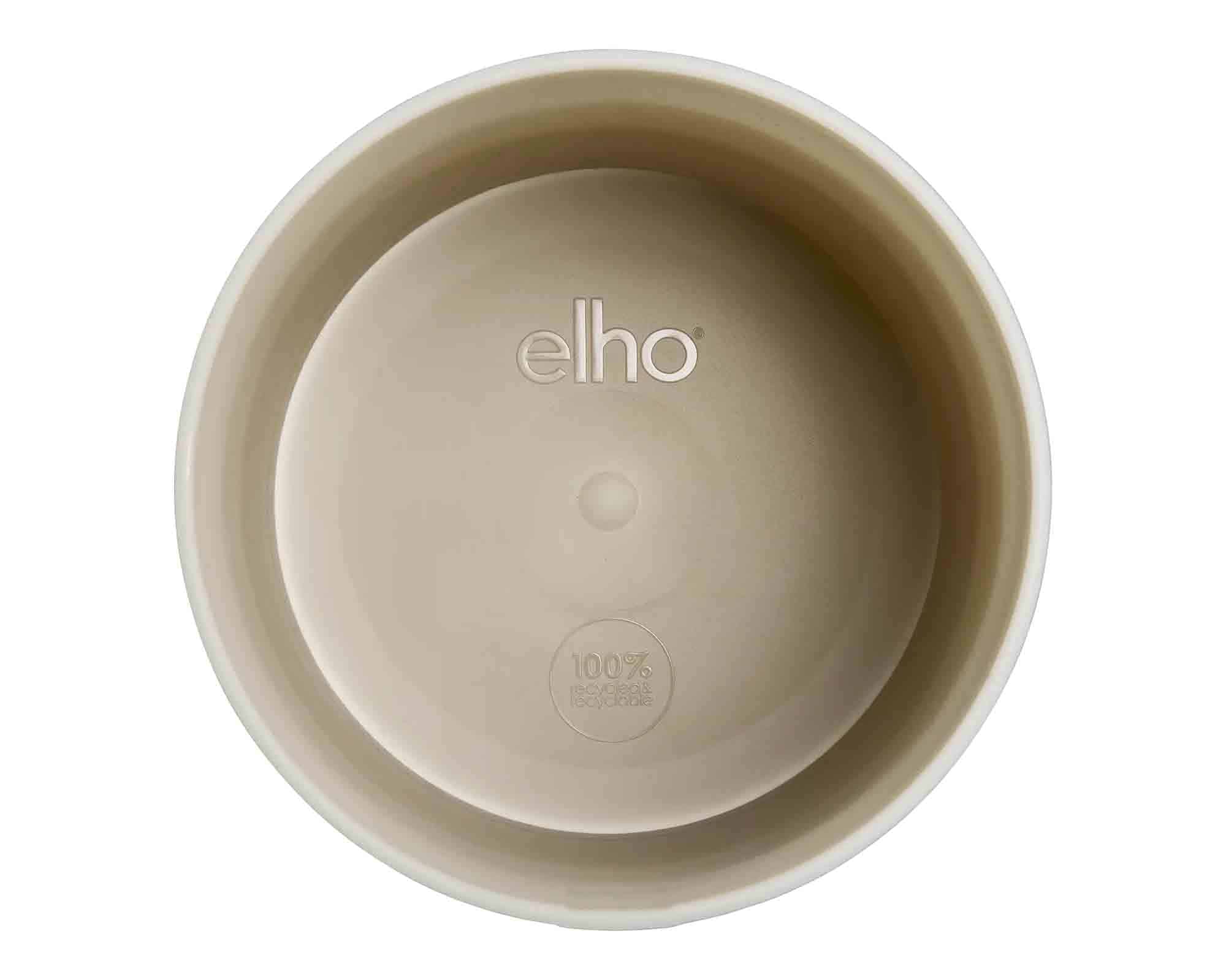 Cachepot Colour Gradient Beige D14x12cm in Plastica Riciclato - Elho - immagine 3