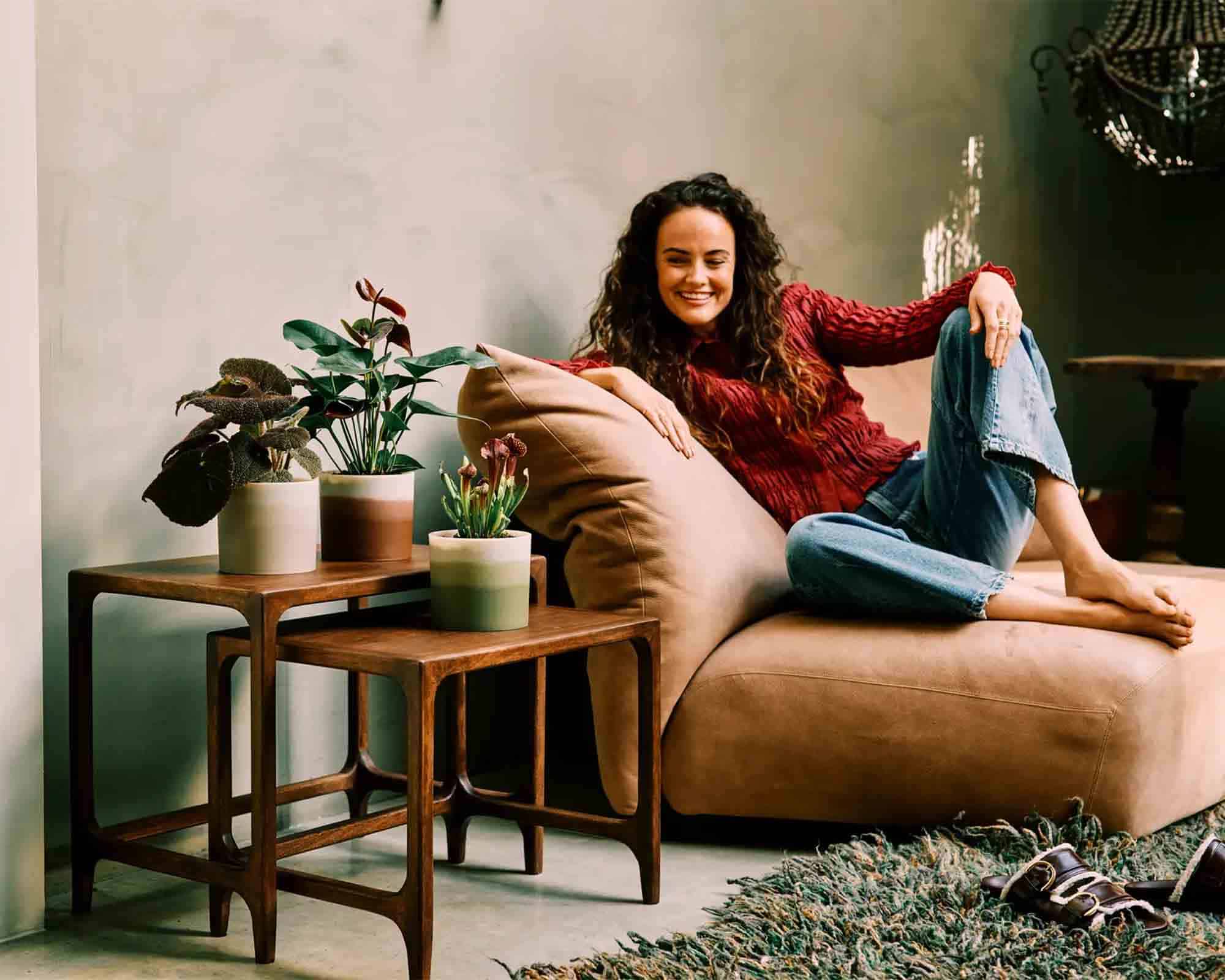 Cachepot Colour Gradient Beige D14x12cm in Plastica Riciclato - Elho - immagine 7