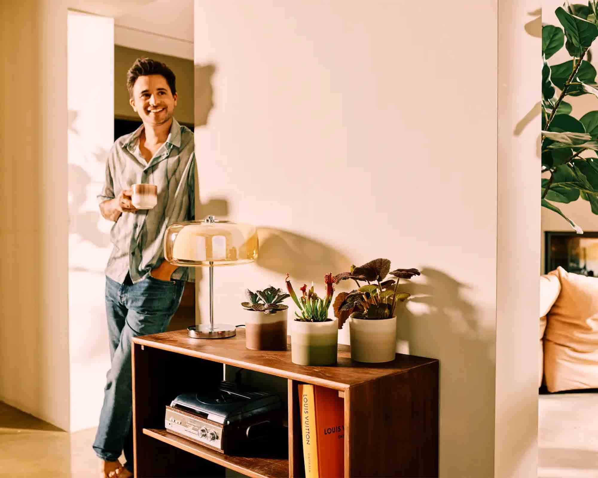 Cachepot Colour Gradient Beige D14x12cm in Plastica Riciclato - Elho - immagine 8