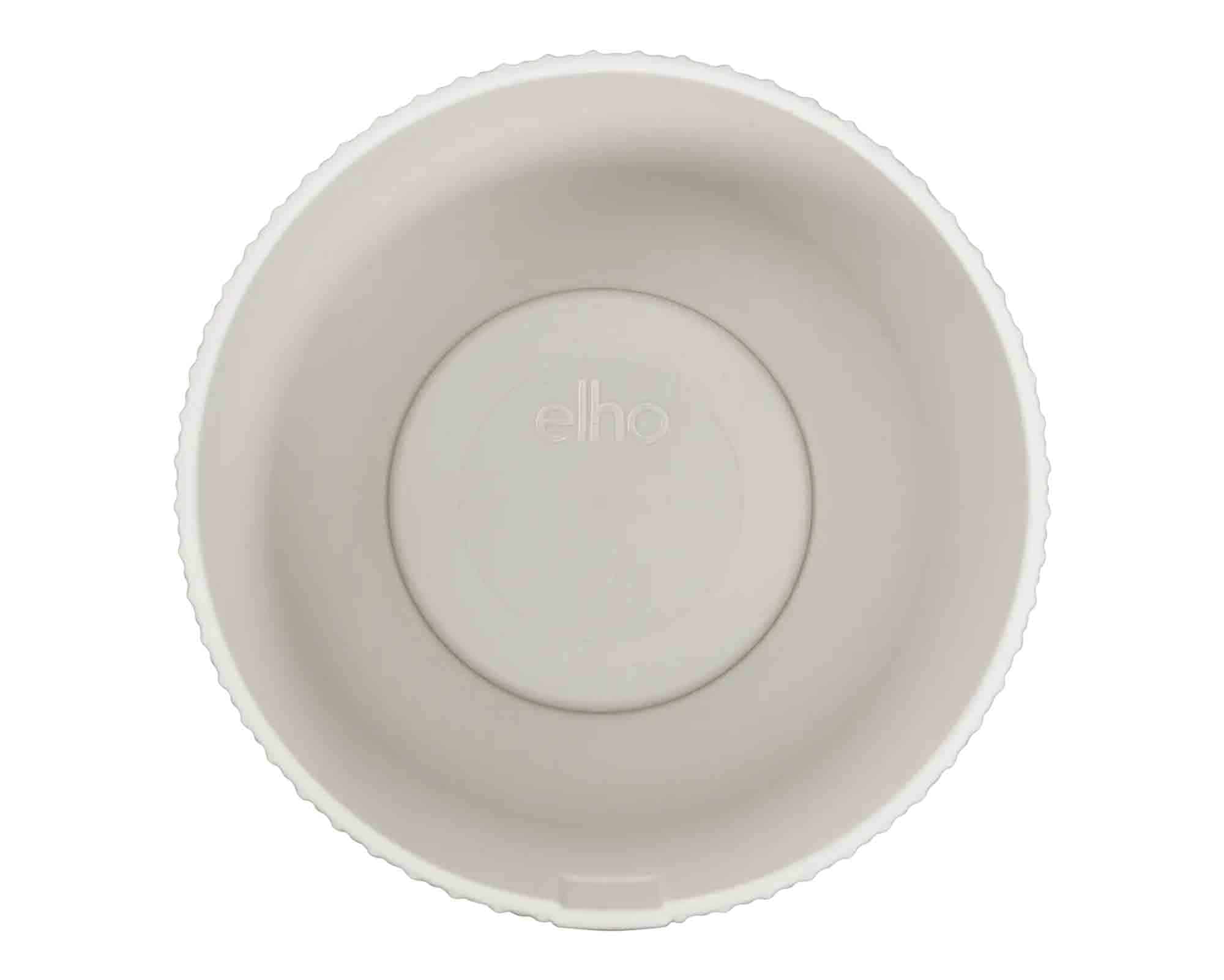 Cachepot Tondo Jazz Mini Bianco D11x10cm in Plastica Riciclato - Elho - immagine 2