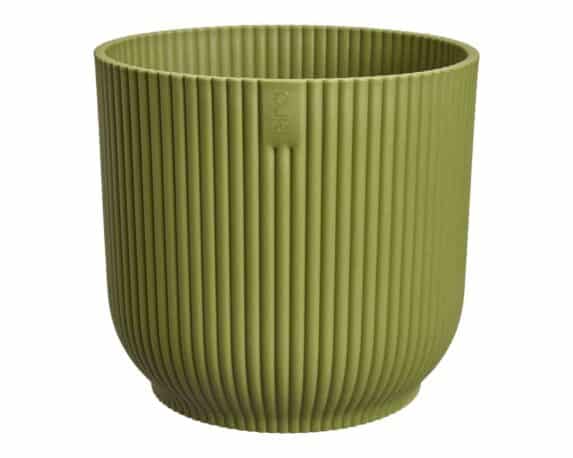 Cachepot Tondo Vibes Fold Verde Felce D22x20cm in Plastica Riciclato – Elho