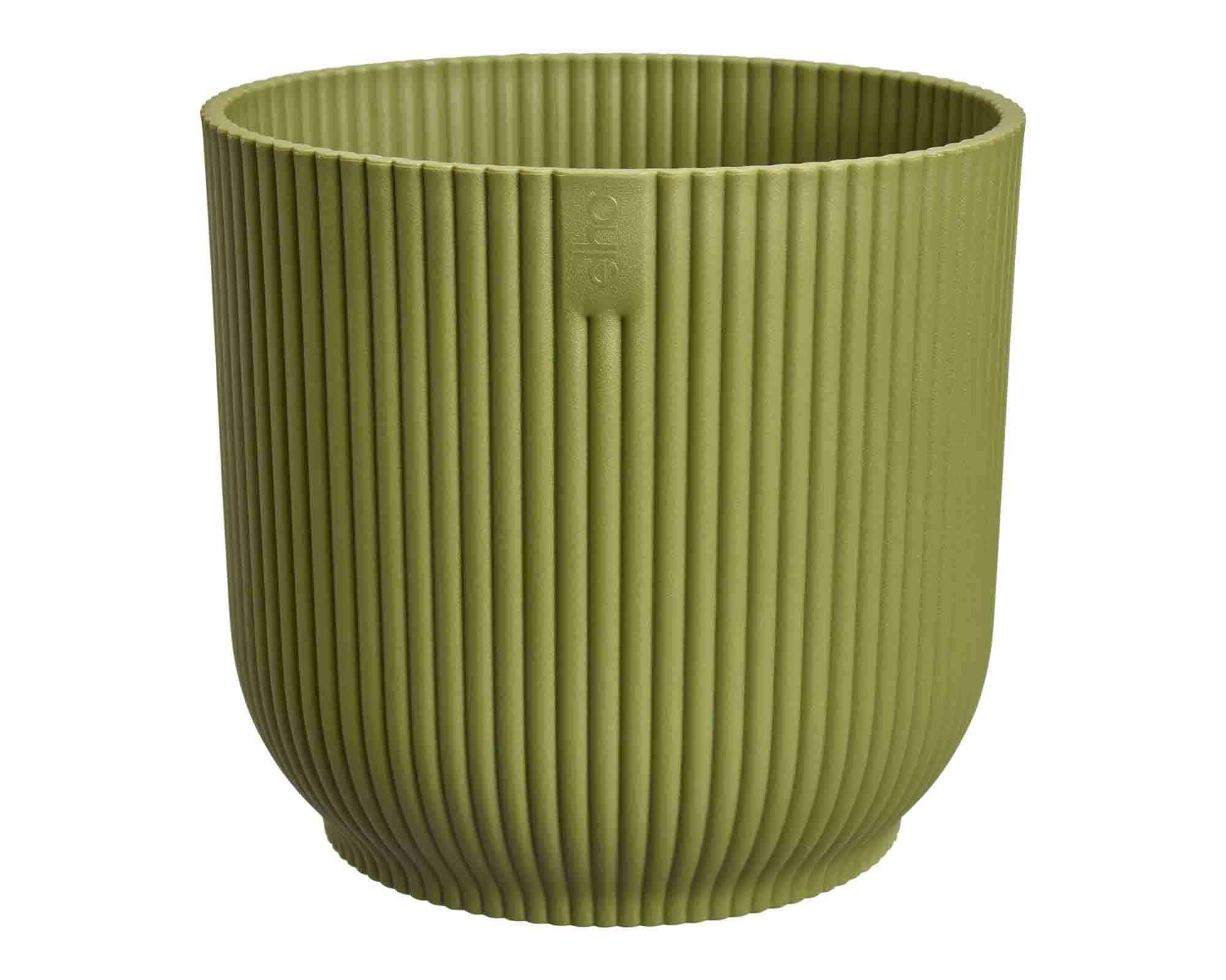 Cachepot Tondo Vibes Fold Verde Felce D22x20cm in Plastica Riciclato - Elho