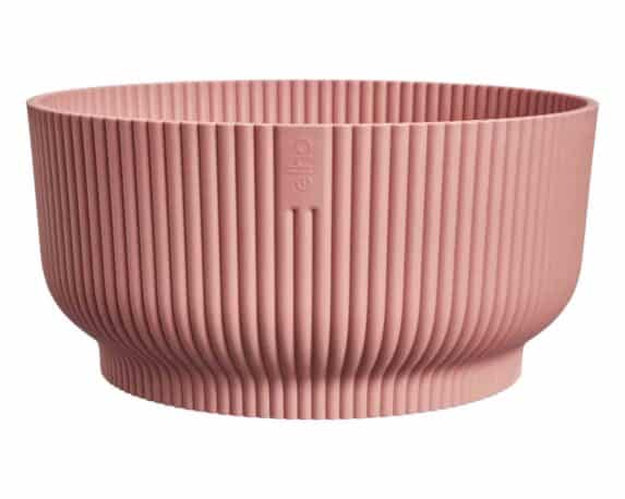 Cachepot Ciotola Vibes Fold Rosa Chiaro D25x12cm in Plastica Riciclato – Elho