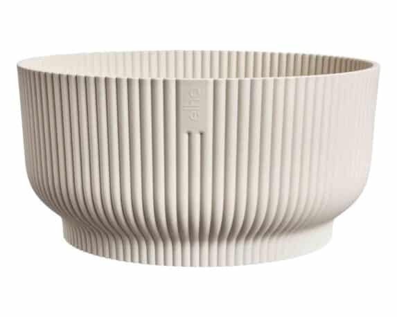 Cachepot Ciotola Vibes Fold Bianco D25x12cm in Plastica Riciclato – Elho