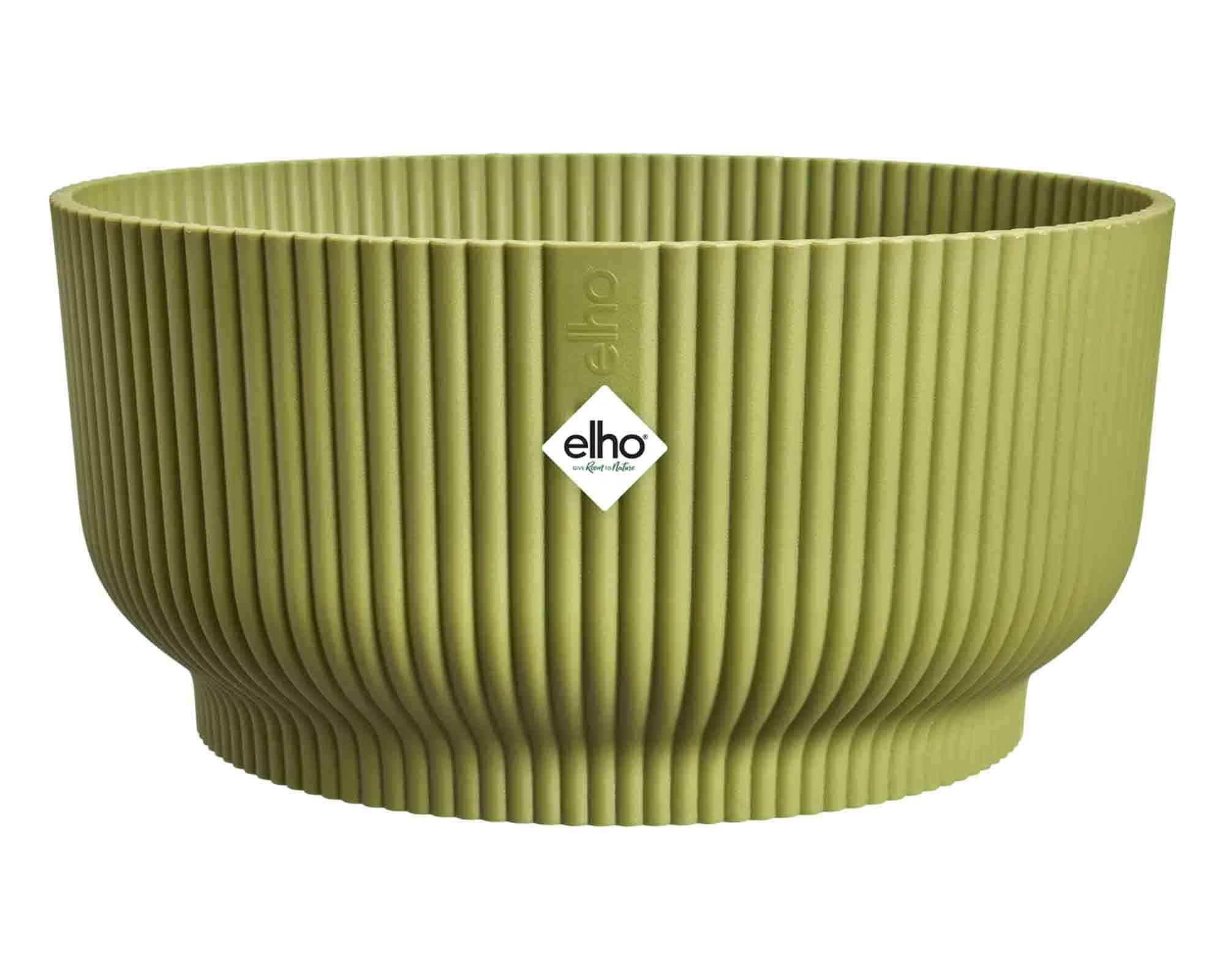Cachepot Ciotola Vibes Fold Verde Felce D25x12cm in Plastica Riciclato - Elho - immagine 2