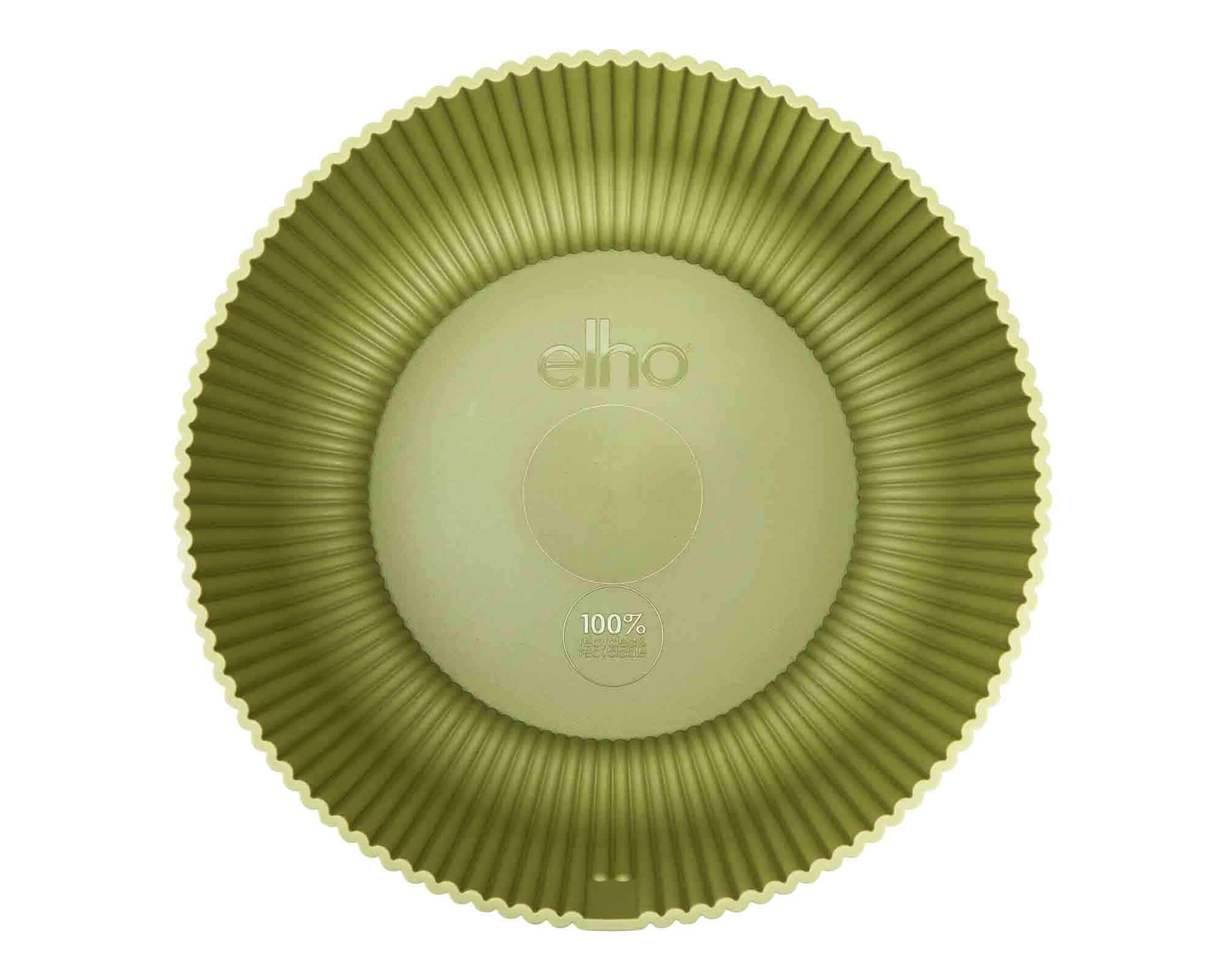 Cachepot Ciotola Vibes Fold Verde Felce D25x12cm in Plastica Riciclato - Elho - immagine 4