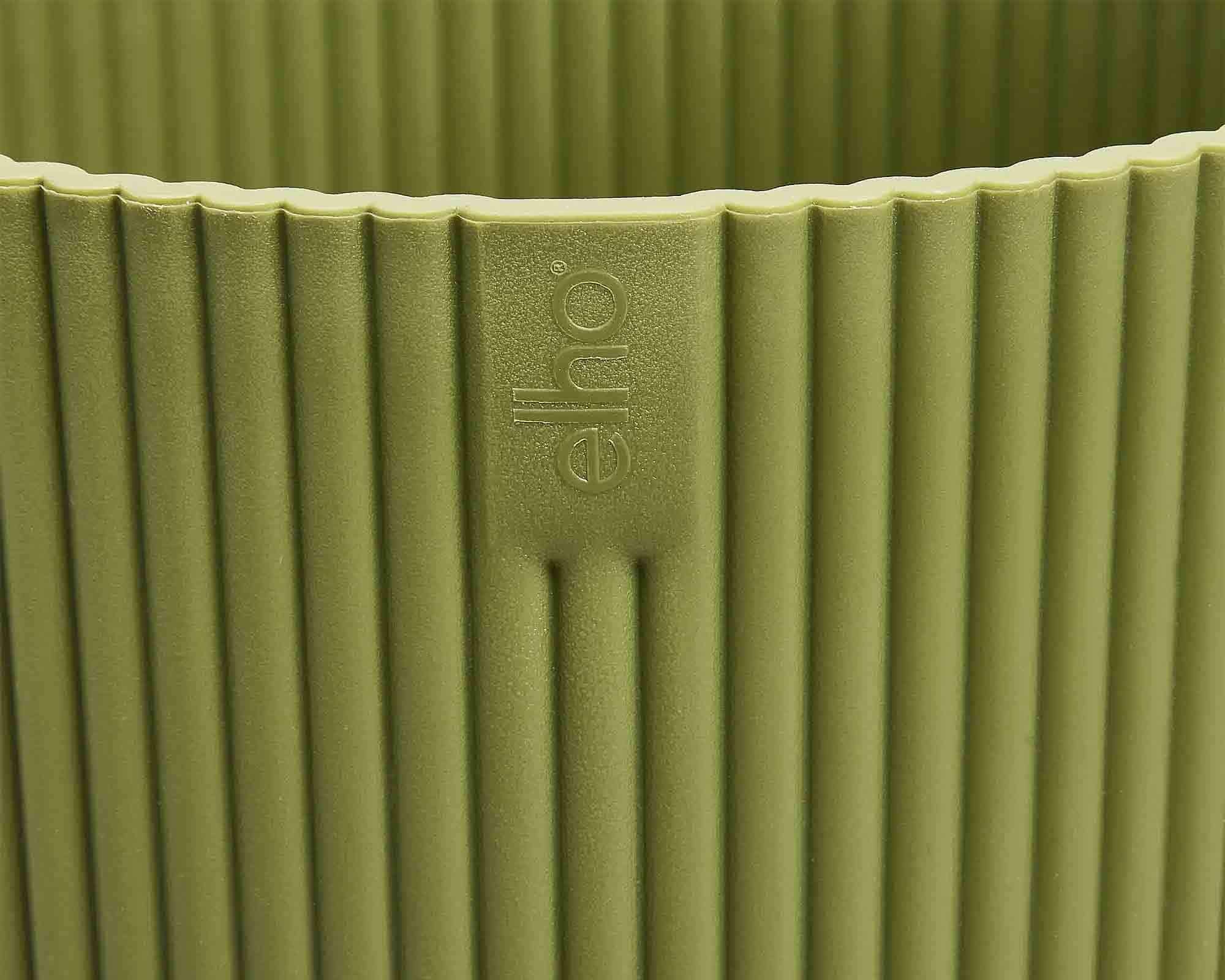 Cachepot Ciotola Vibes Fold Verde Felce D25x12cm in Plastica Riciclato - Elho - immagine 5
