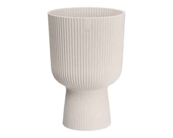 Cachepot Coppa Vibes Bianco D30x45cm in Plastica Riciclato – Elho