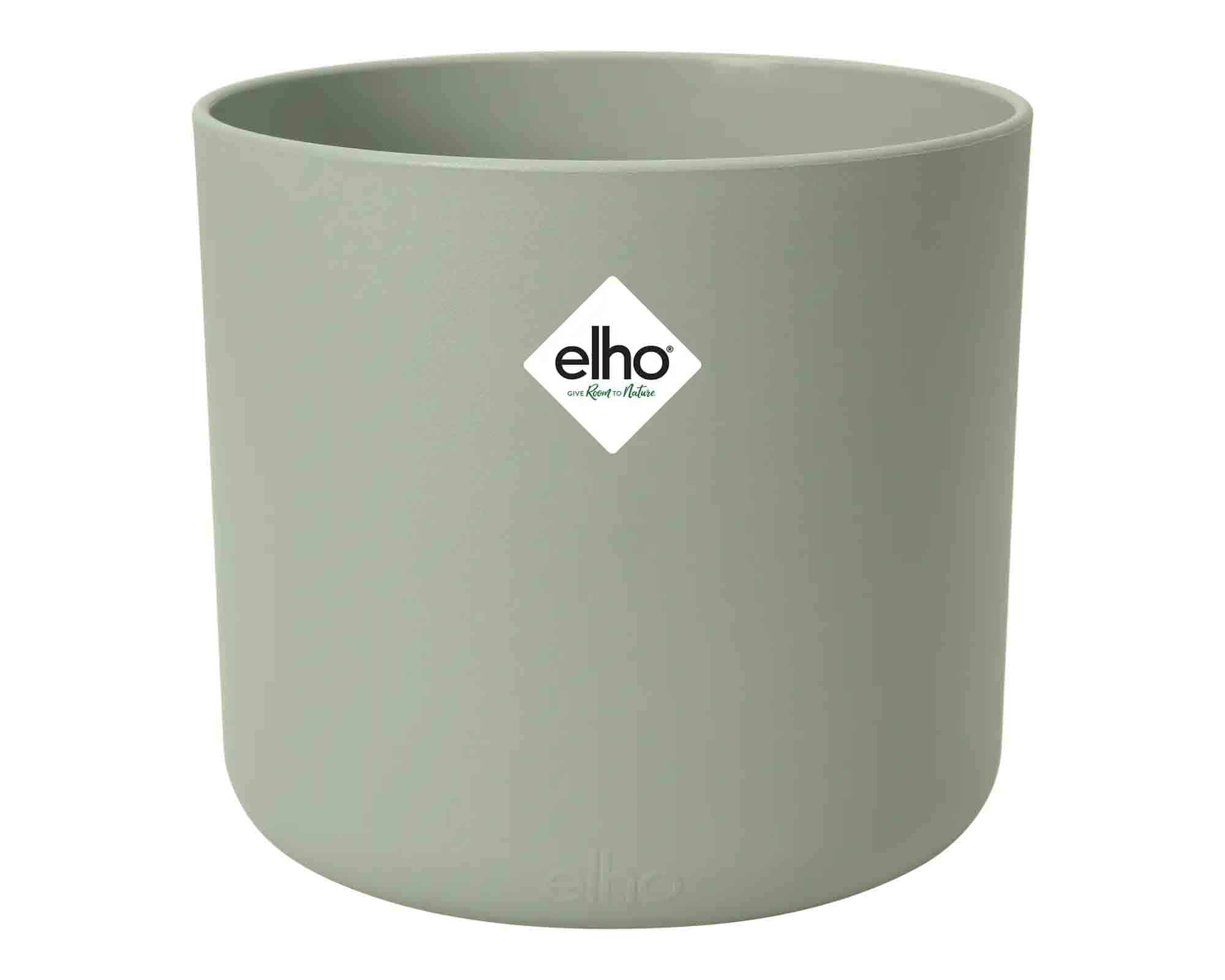Cachepot B For Soft Verde Pietra D16x15cm in Plastica Riciclato - Elho - immagine 2