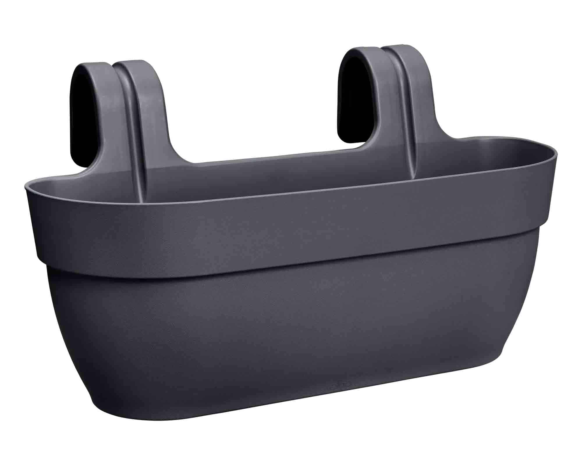 Balconetta Vibia Campana Easy Hanger Antracite L 46x24x27cm in Plastica Riciclato - Elho
