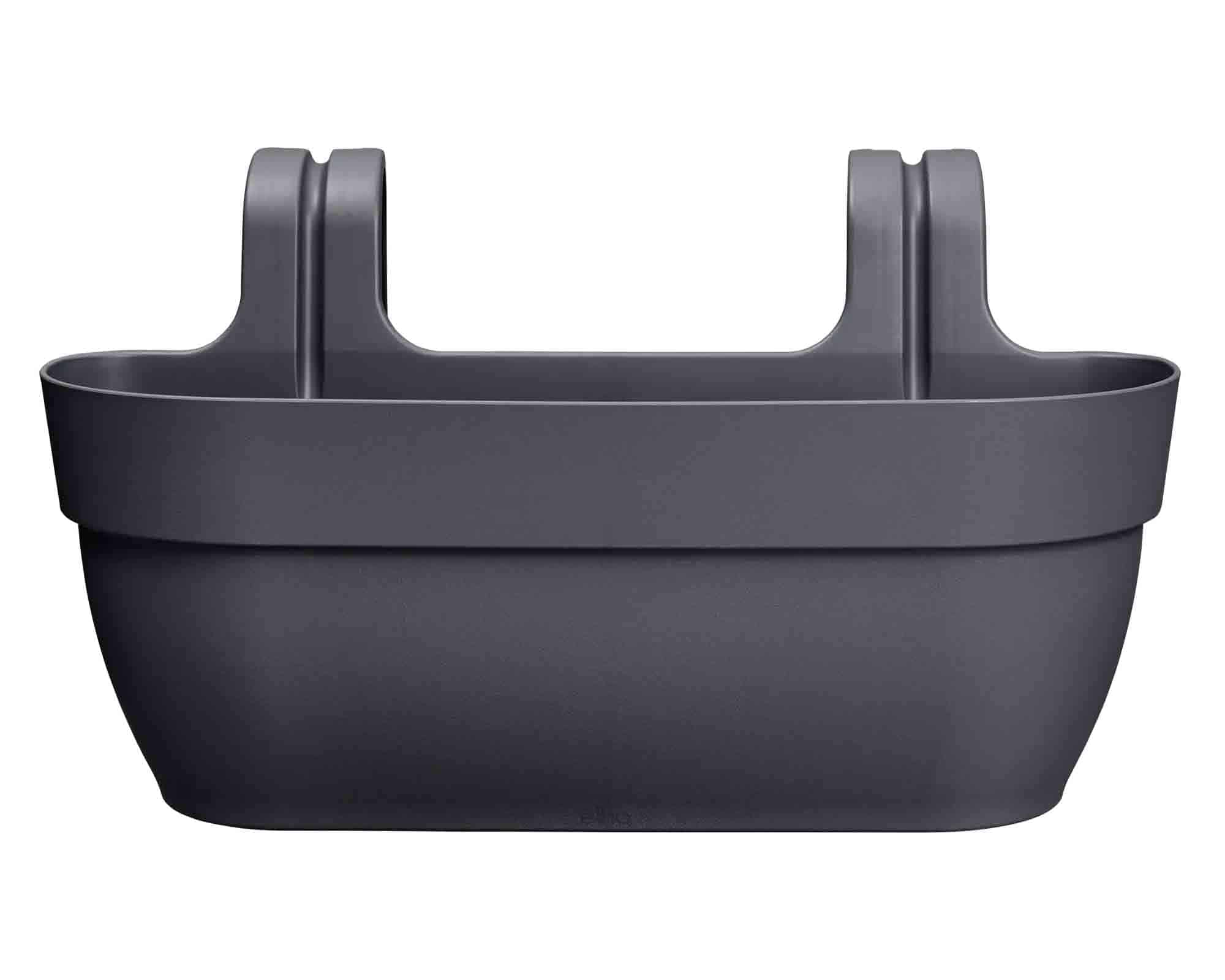 Balconetta Vibia Campana Easy Hanger Antracite L 46x24x27cm in Plastica Riciclato - Elho - immagine 3