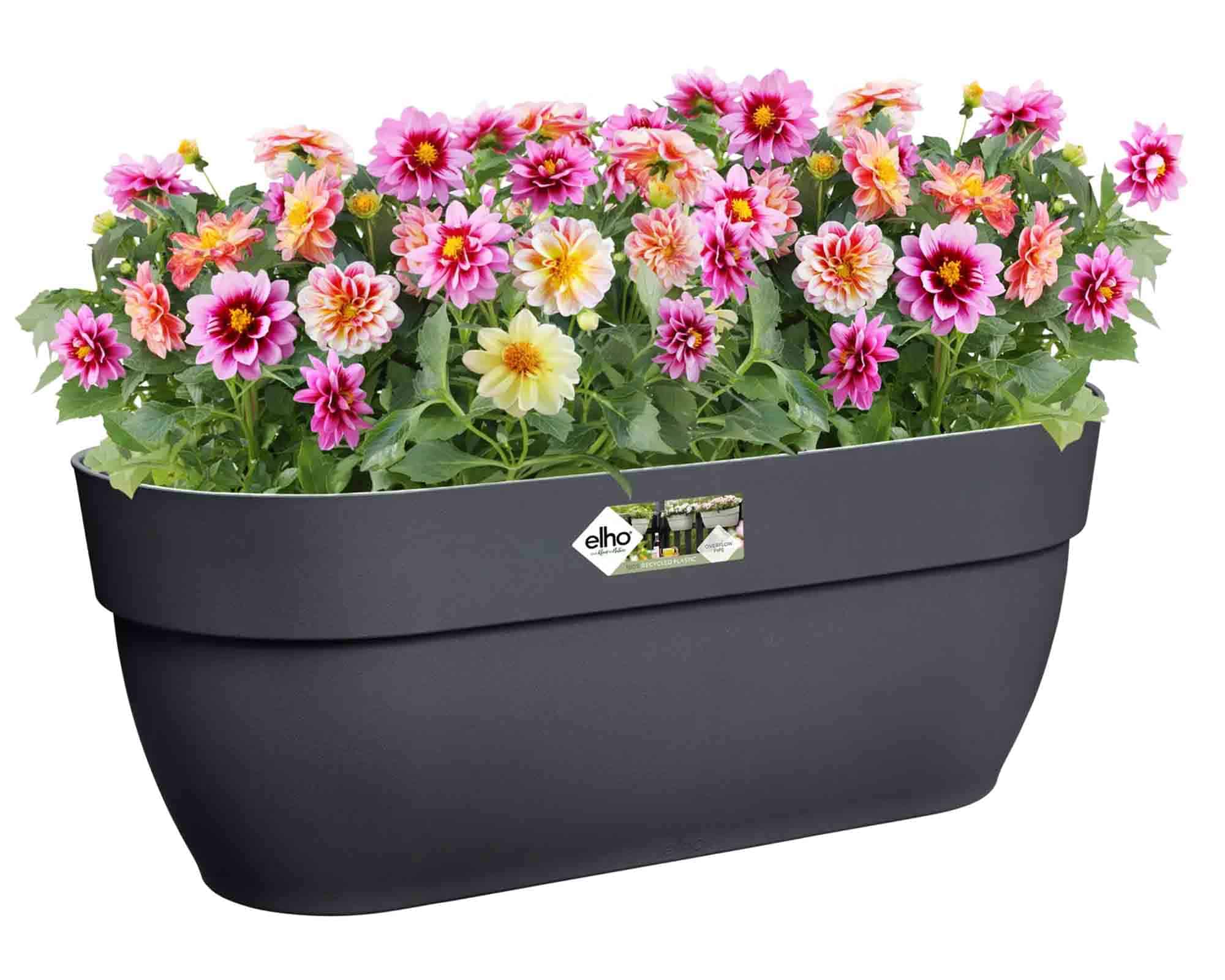 Balconetta Vibia Campana Easy Hanger Antracite L 46x24x27cm in Plastica Riciclato - Elho - immagine 5