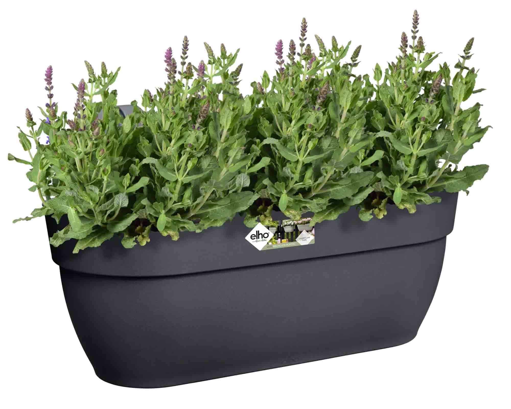 Balconetta Vibia Campana Easy Hanger Antracite L 46x24x27cm in Plastica Riciclato - Elho - immagine 6