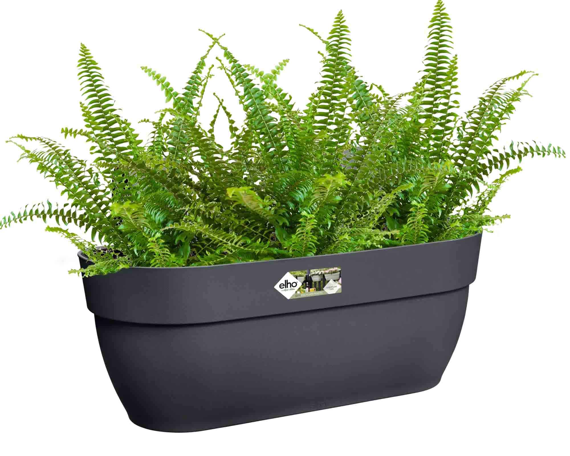 Balconetta Vibia Campana Easy Hanger Antracite L 46x24x27cm in Plastica Riciclato - Elho - immagine 7