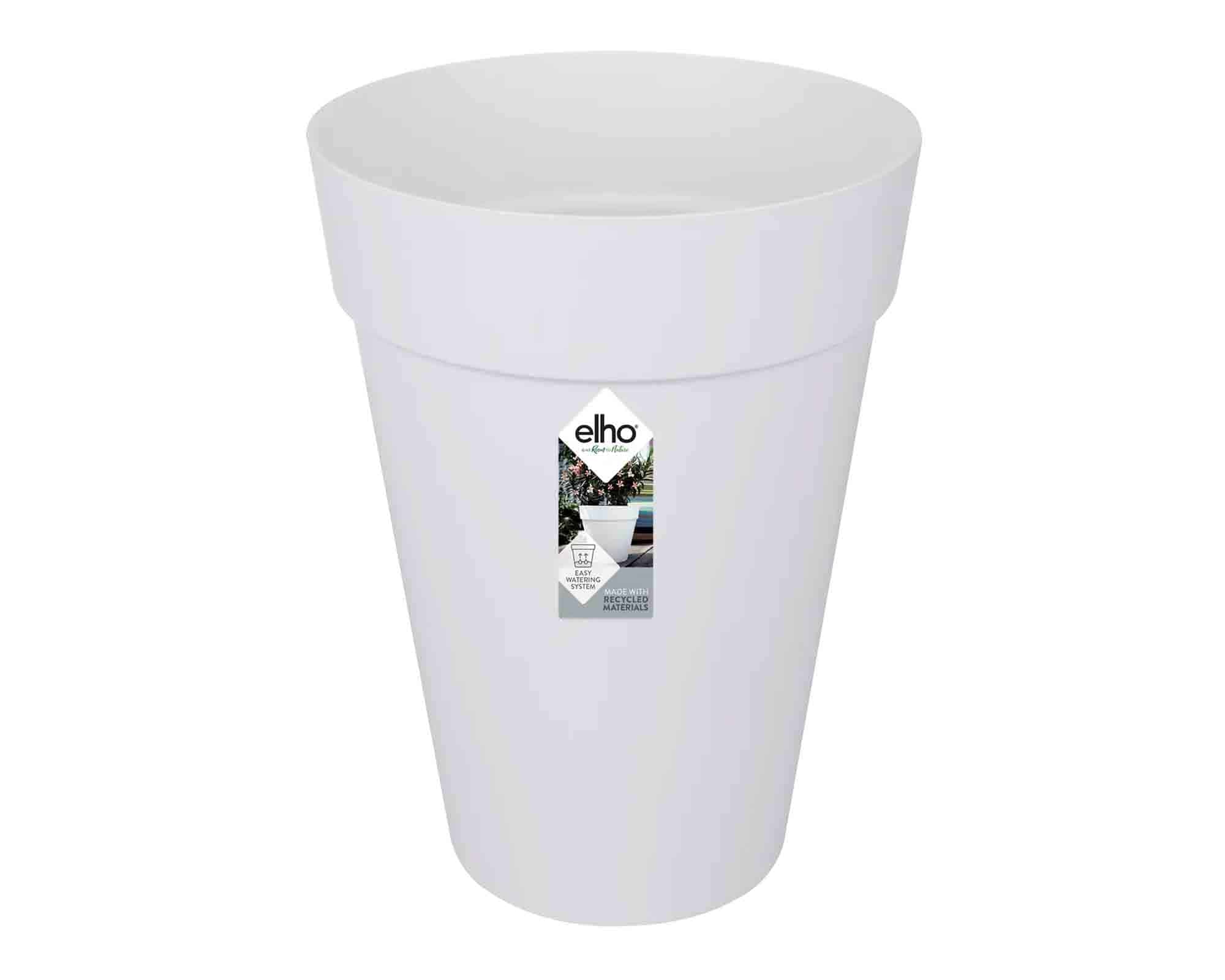 Vaso Loft Urban High Bianco D42x56cm in Plastica Riciclata - Elho - immagine 2