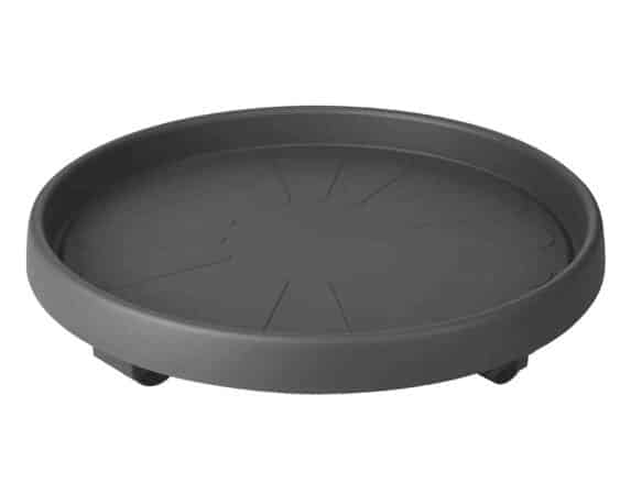 Sottovaso con Ruote Universal Planttaxi Antracite D40cm in Plastica – Elho
