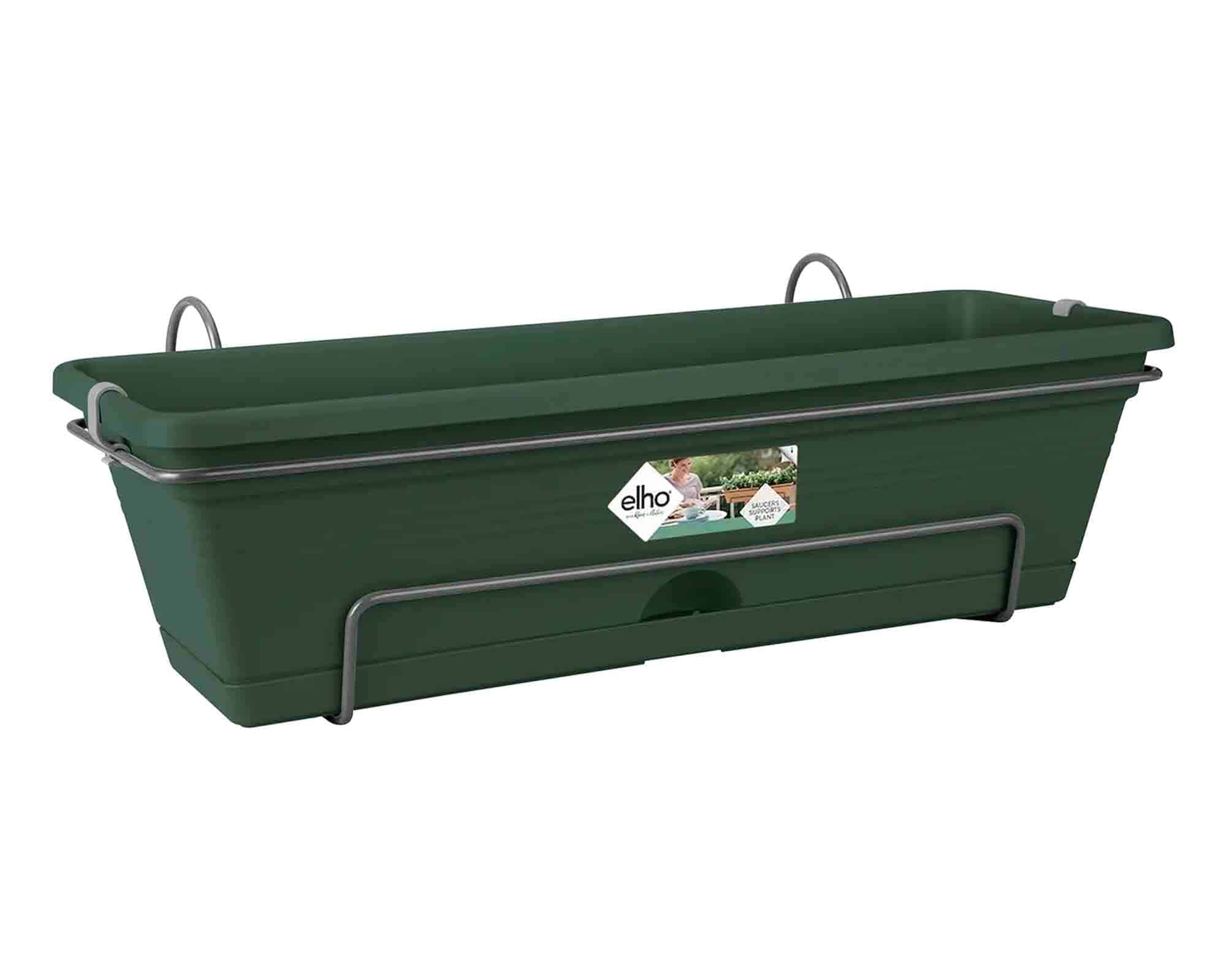 Balconetta con Supporto Trough Allin Verde 50x26x17cm in Plastica Riciclato - Elho - immagine 2