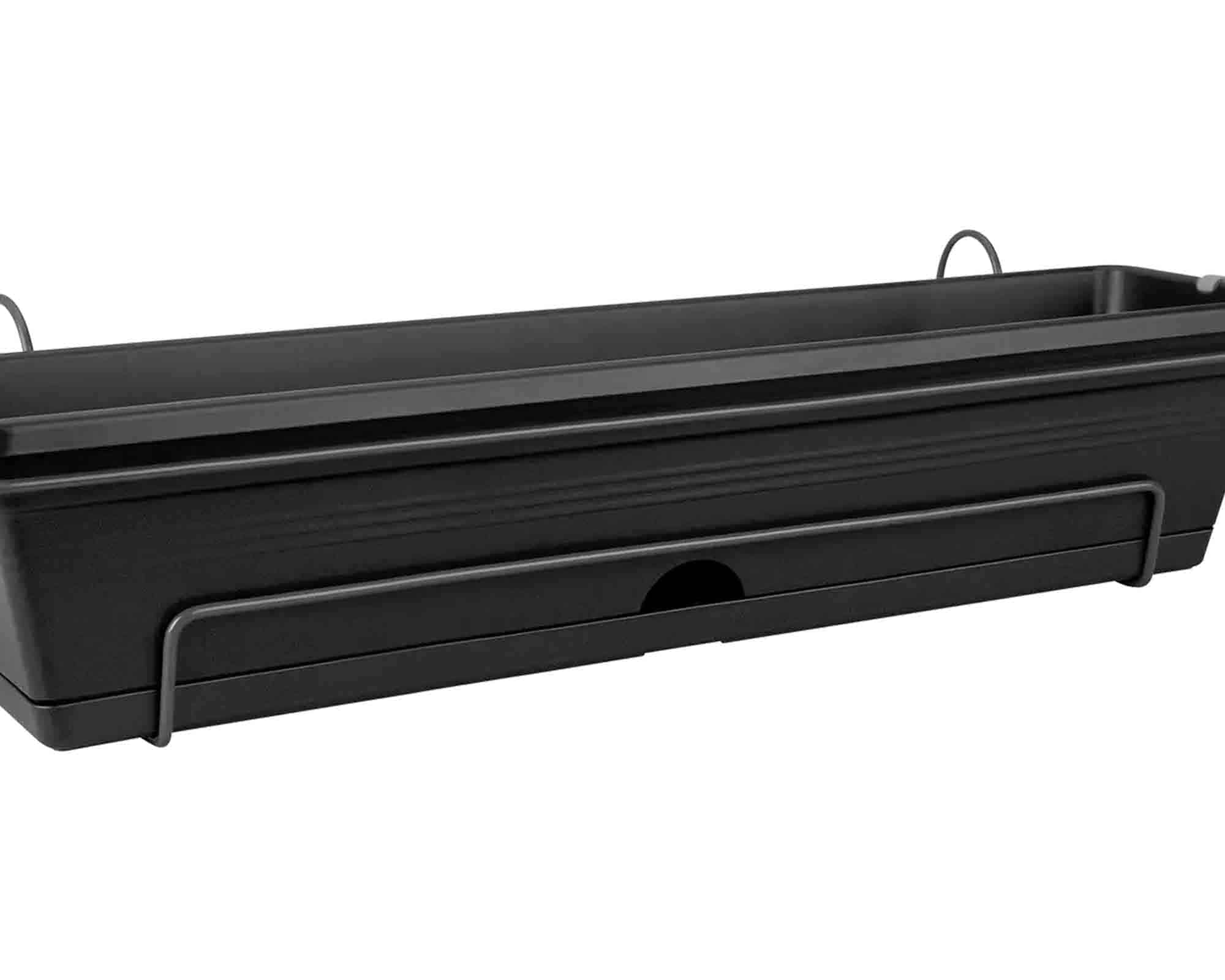 Balconetta con Supporto Trough Allin Nero 70x26x17cm in Plastica Riciclato - Elho - immagine 5