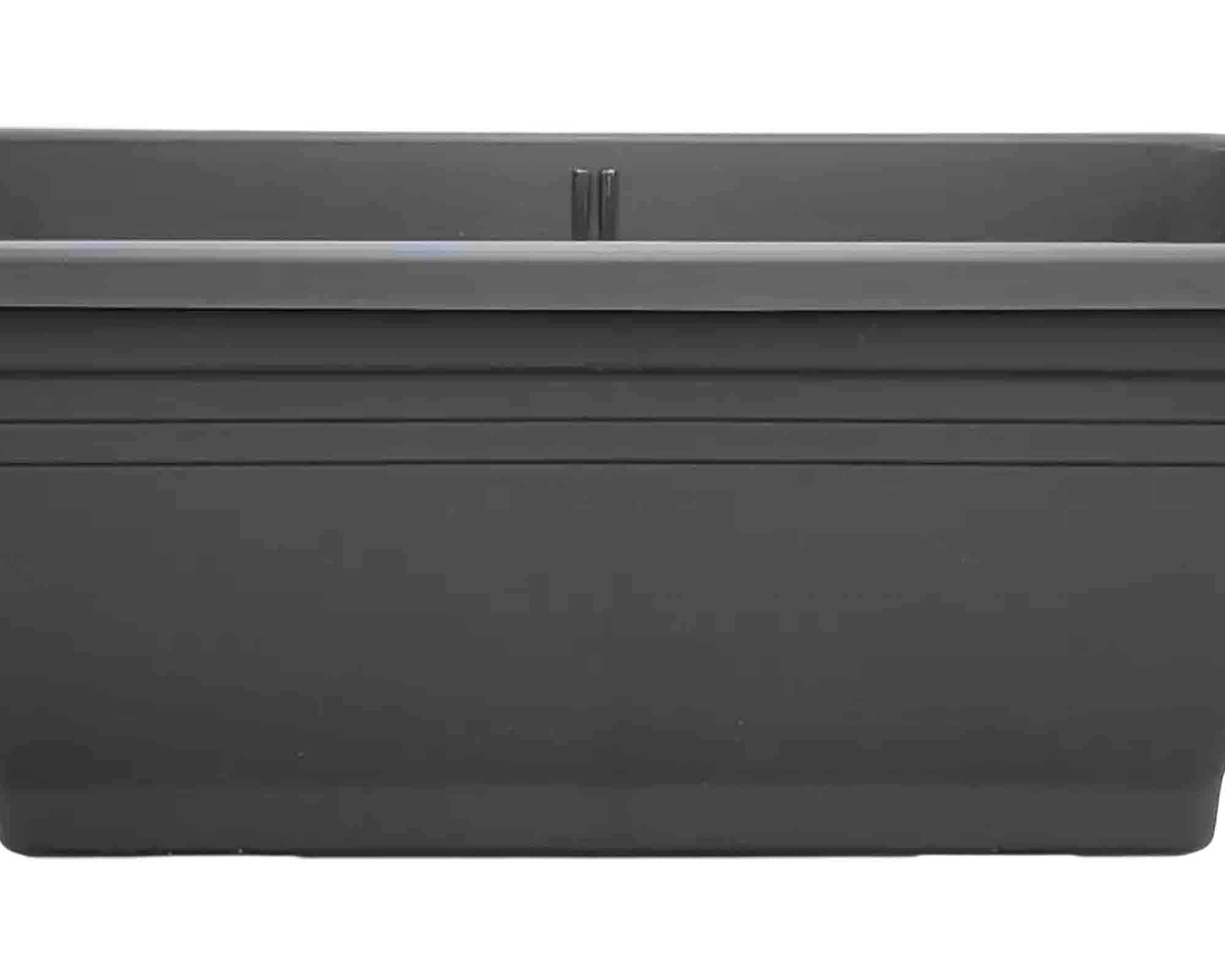 Fioriera Trough Antracite 40cm in Plastica Riciclato - Elho - immagine 3
