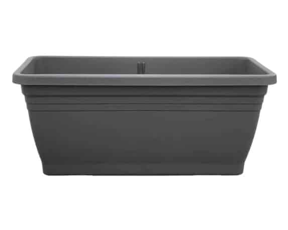 Fioriera Trough Antracite 40cm in Plastica Riciclato – Elho