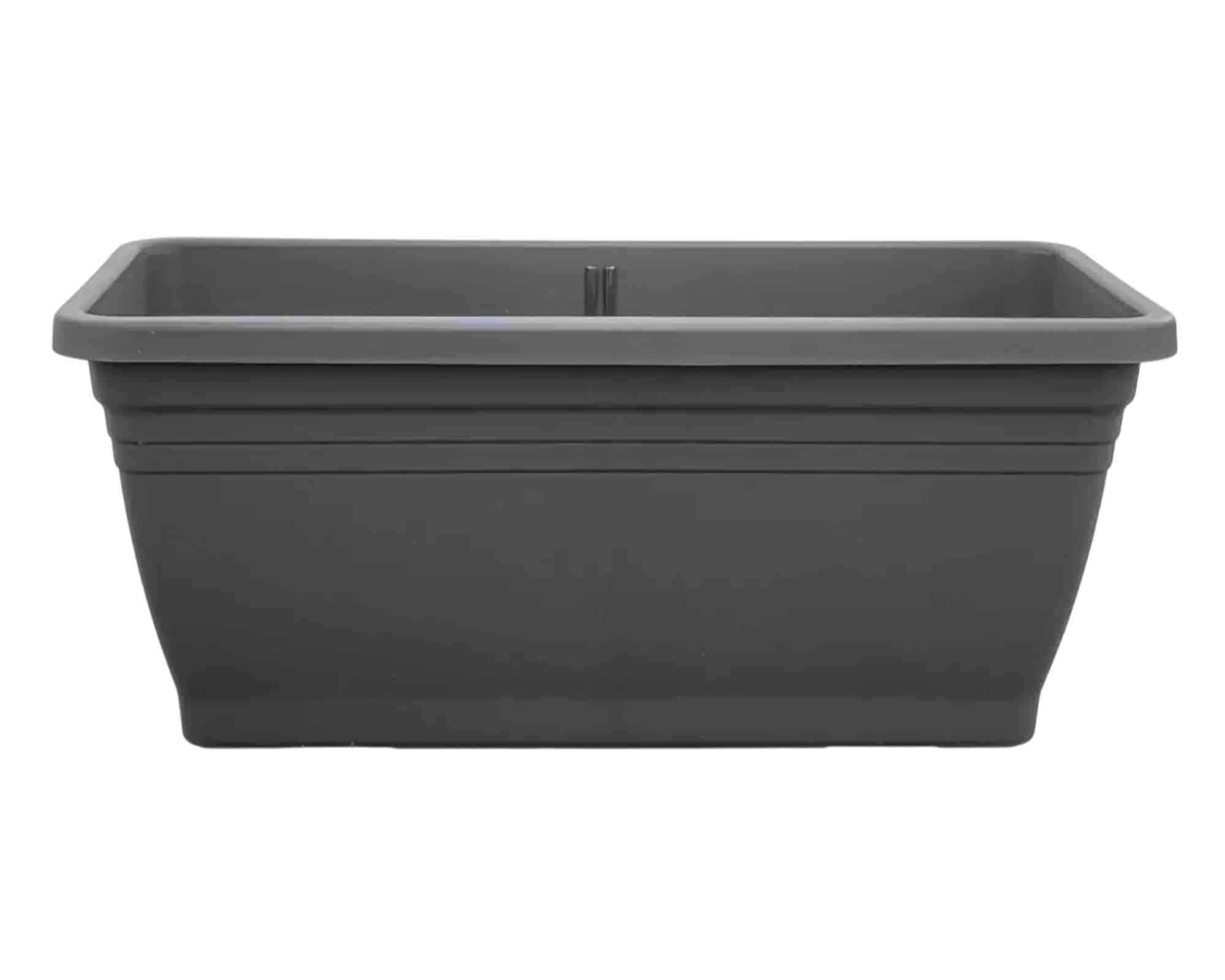 Fioriera Trough Antracite 40cm in Plastica Riciclato - Elho