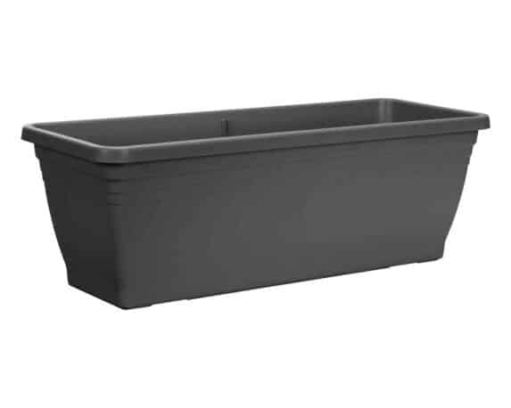 Fioriera Trough Antracite 80cm in Plastica Riciclato – Elho