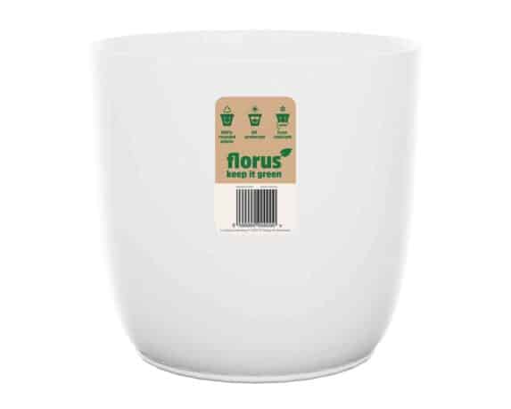 Cachepot Flow Orchid Bianco D13cm in Plastica Riciclato – Elho