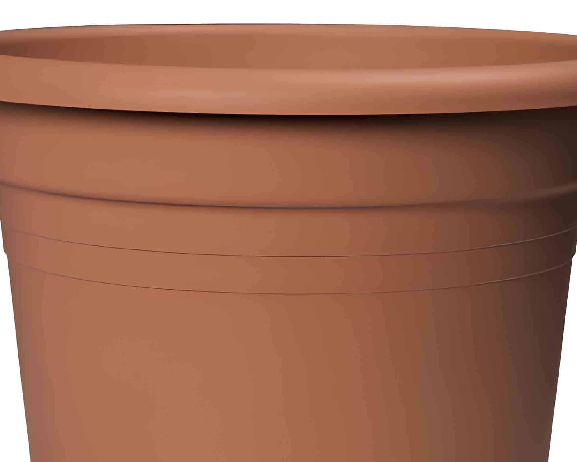 Vaso Cilindro Mediterran Terracotta D40cm in Plastica Riciclata - Elho - immagine 3