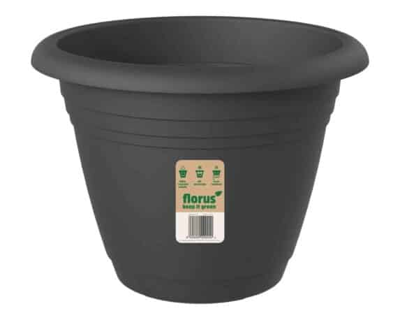 Vaso Campana Mediterran Antracite D55cm in Plastica Riciclata – Elho