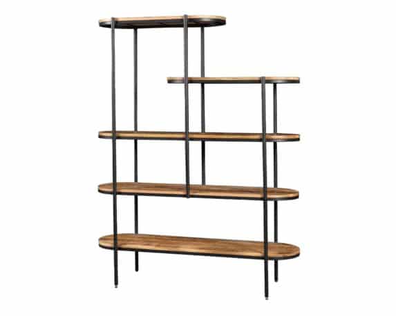 Libreria Eclipse 140x44x181cm in Legno e Ferro – Agora