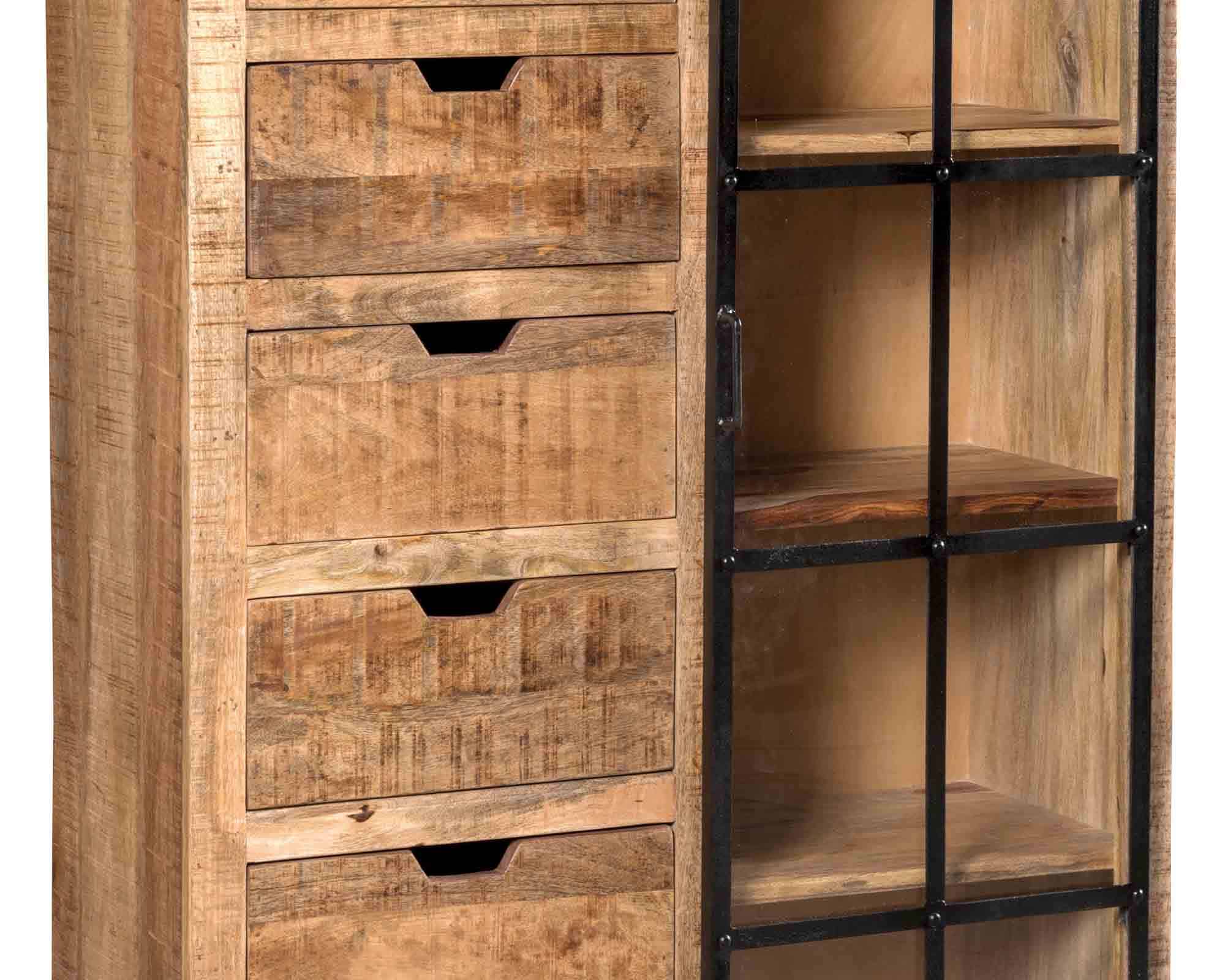 Vetrina Bureau 100x40x152cm in Legno - Agora - immagine 2