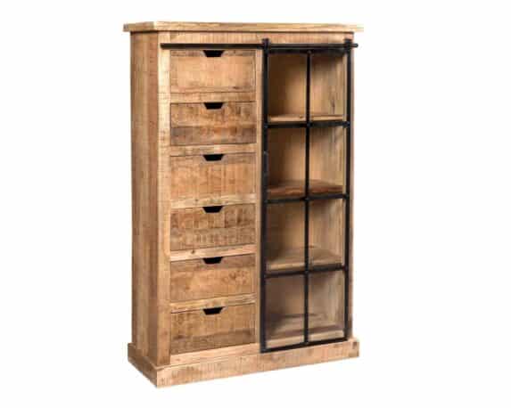 Vetrina Bureau 100x40x152cm in Legno – Agora