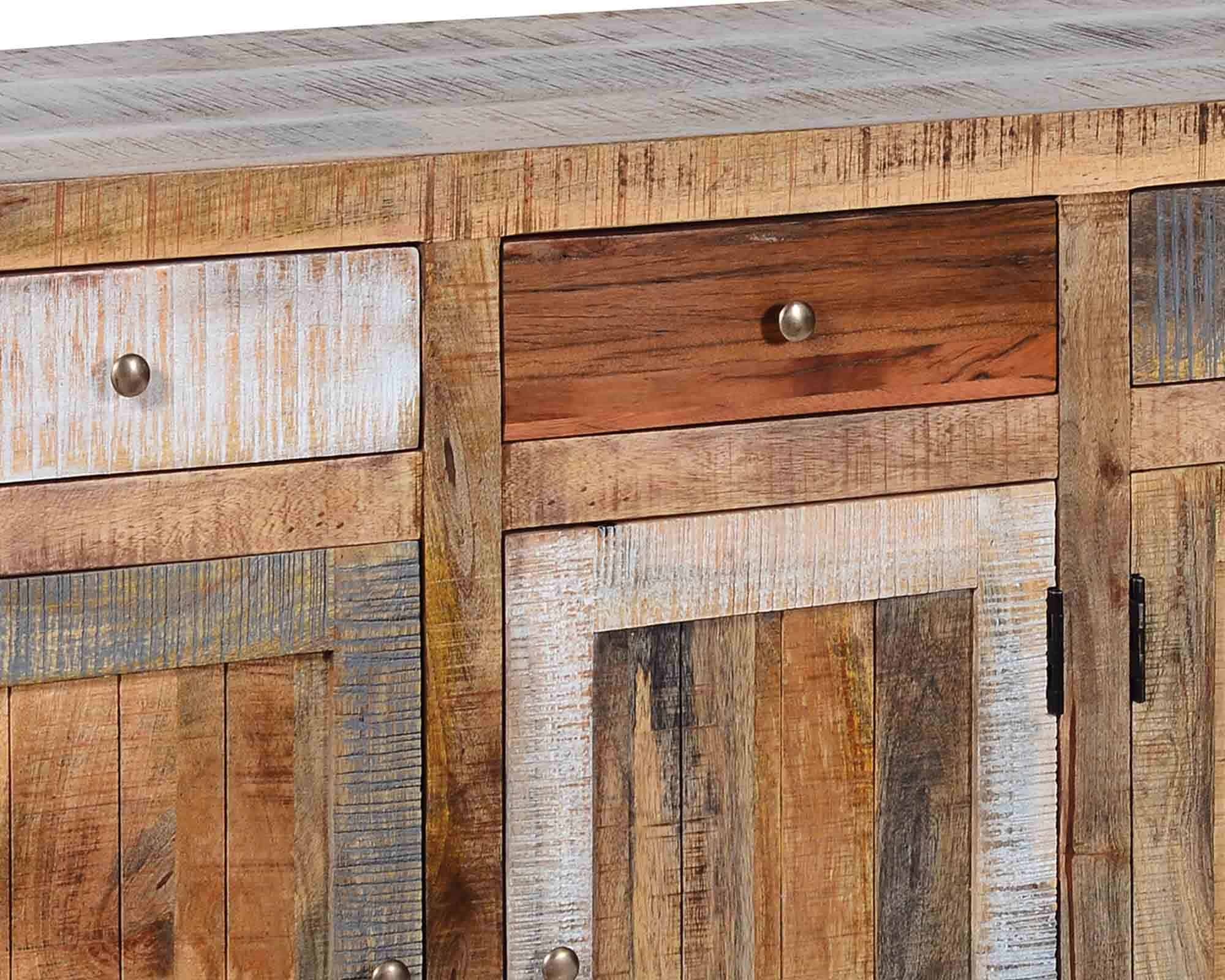 Credenza Brest 4 Cassetti + 4 Ante 180x40x85cm in Legno - Agora - immagine 2