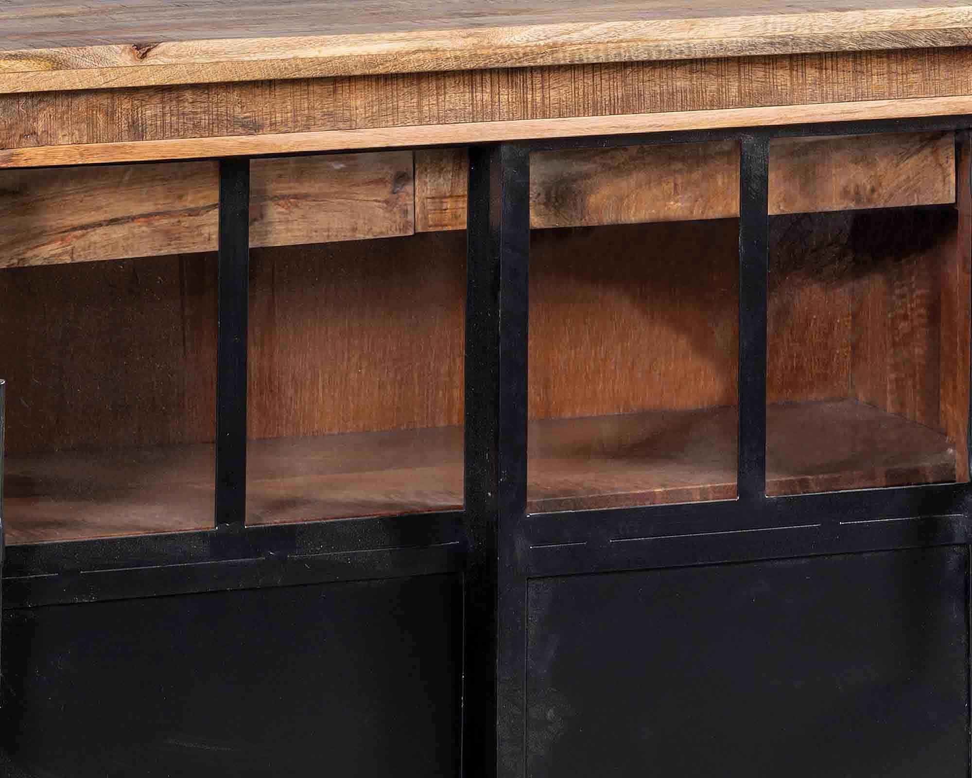 Credenza Playmouth 2 Cassetti + 2 Ante Brest 100x45x91cm in Legno - Agora - immagine 2