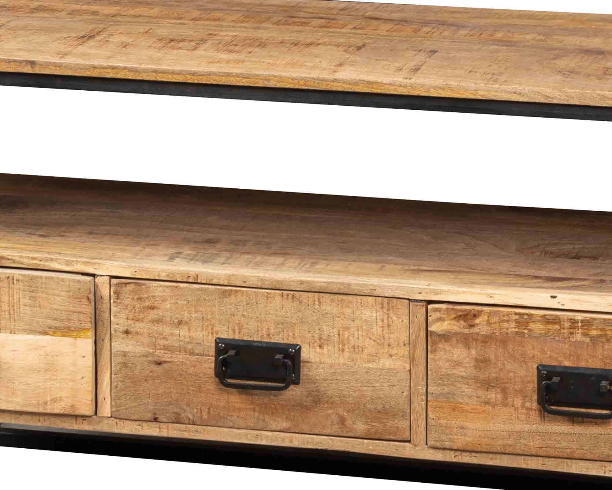 Mobile Porta TV Dream 3 Ante Scorrevoli 150x40x60cm in Legno e Ferro - Agora - immagine 2