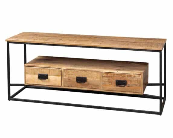 Mobile Porta TV Dream 3 Ante Scorrevoli 150x40x60cm in Legno e Ferro – Agora