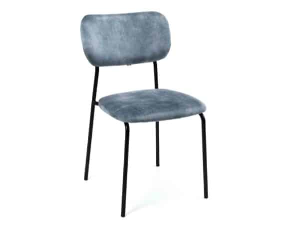 Sedia Selena 45x53x85cm in Tessuto e Metallo – Agora