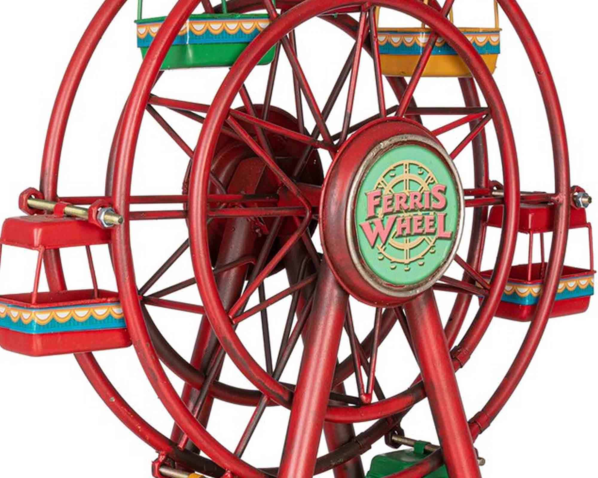 Decorazione Ruota Panoramica di Natale 30x11,5x31,5cm in Metallo - Bizzotto - immagine 2