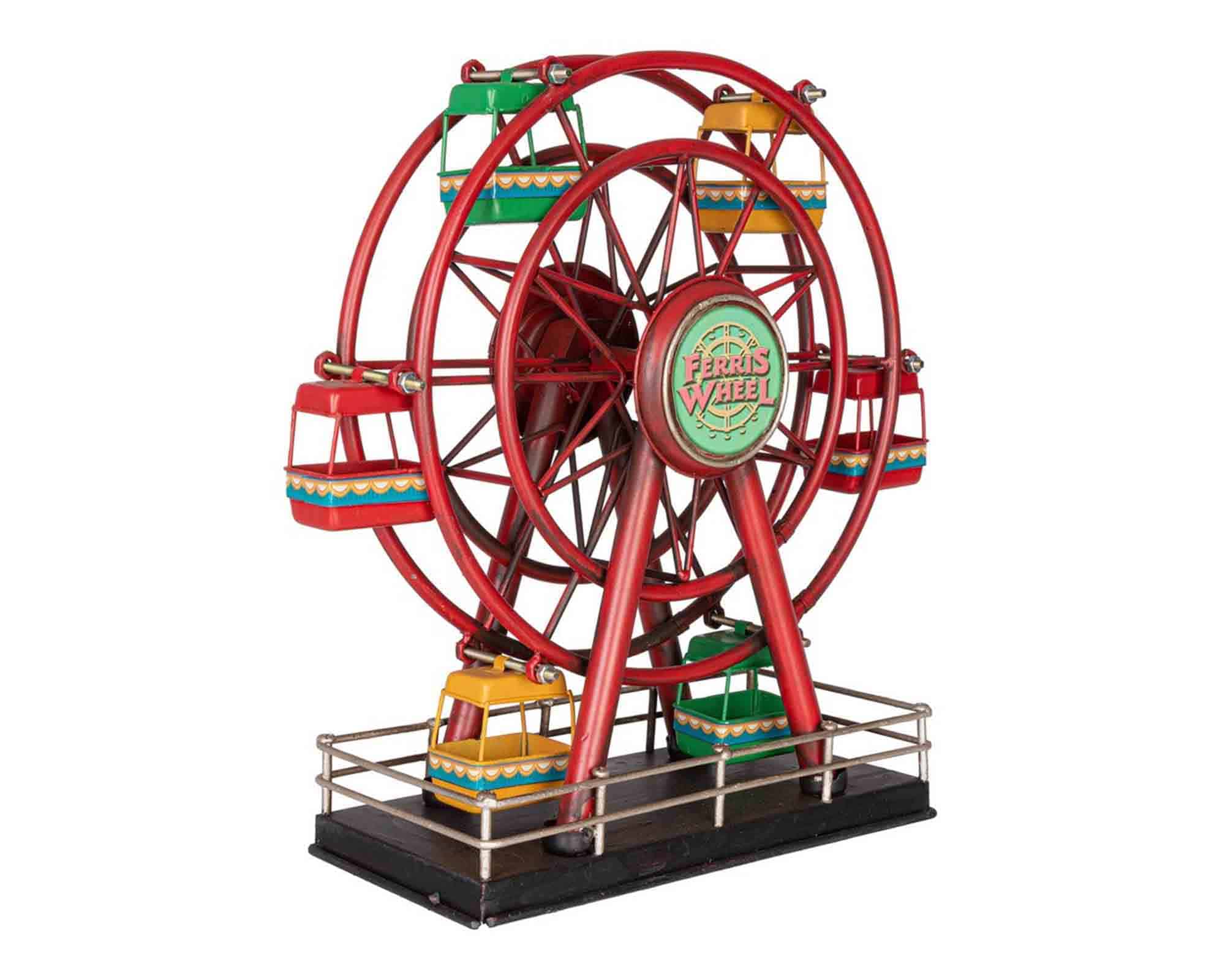 Decorazione Ruota Panoramica di Natale 30x11,5x31,5cm in Metallo - Bizzotto