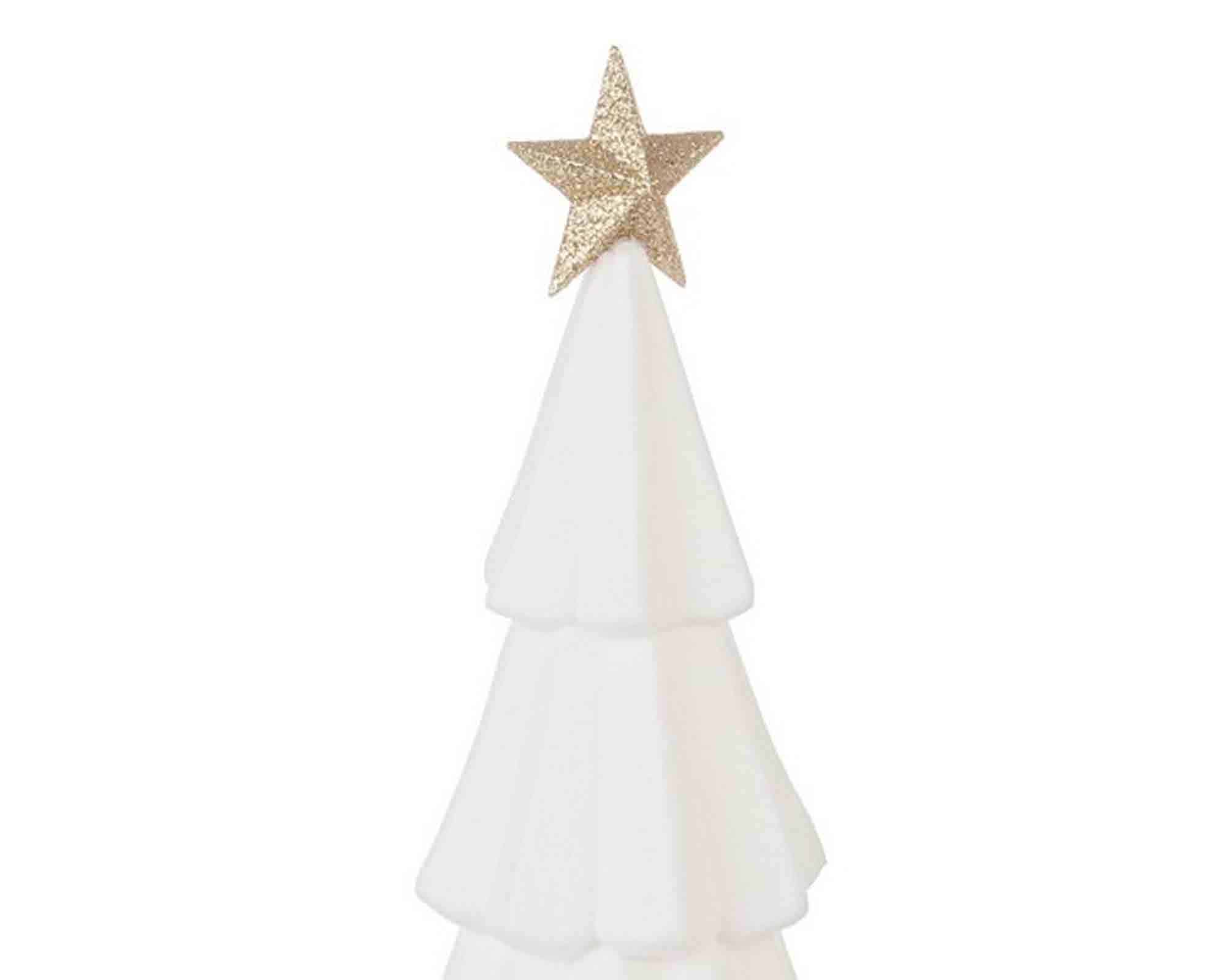 Pino da Poggio Decorativo Serendipity Bianco D16x40cm in Plastica - Bizzotto - immagine 3