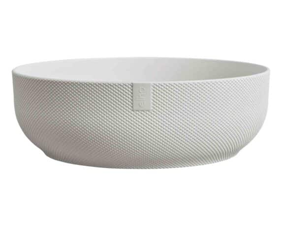 Cachepot Ciotola Jazz Silky Bianco D28x9cm in Plastica Riciclato – Elho