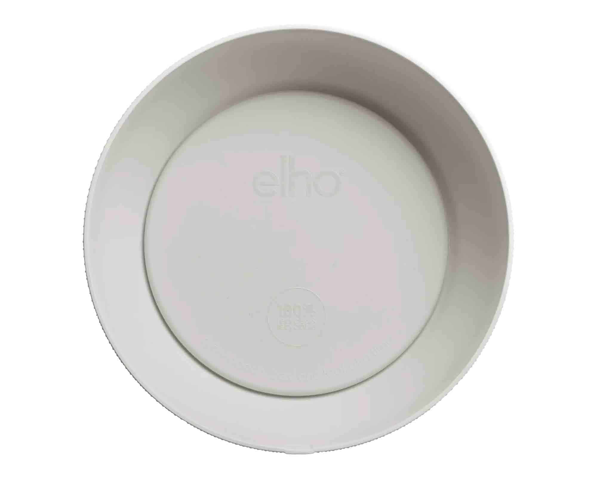 Cachepot Ciotola Jazz Silky Bianco D28x9cm in Plastica Riciclato - Elho - immagine 3