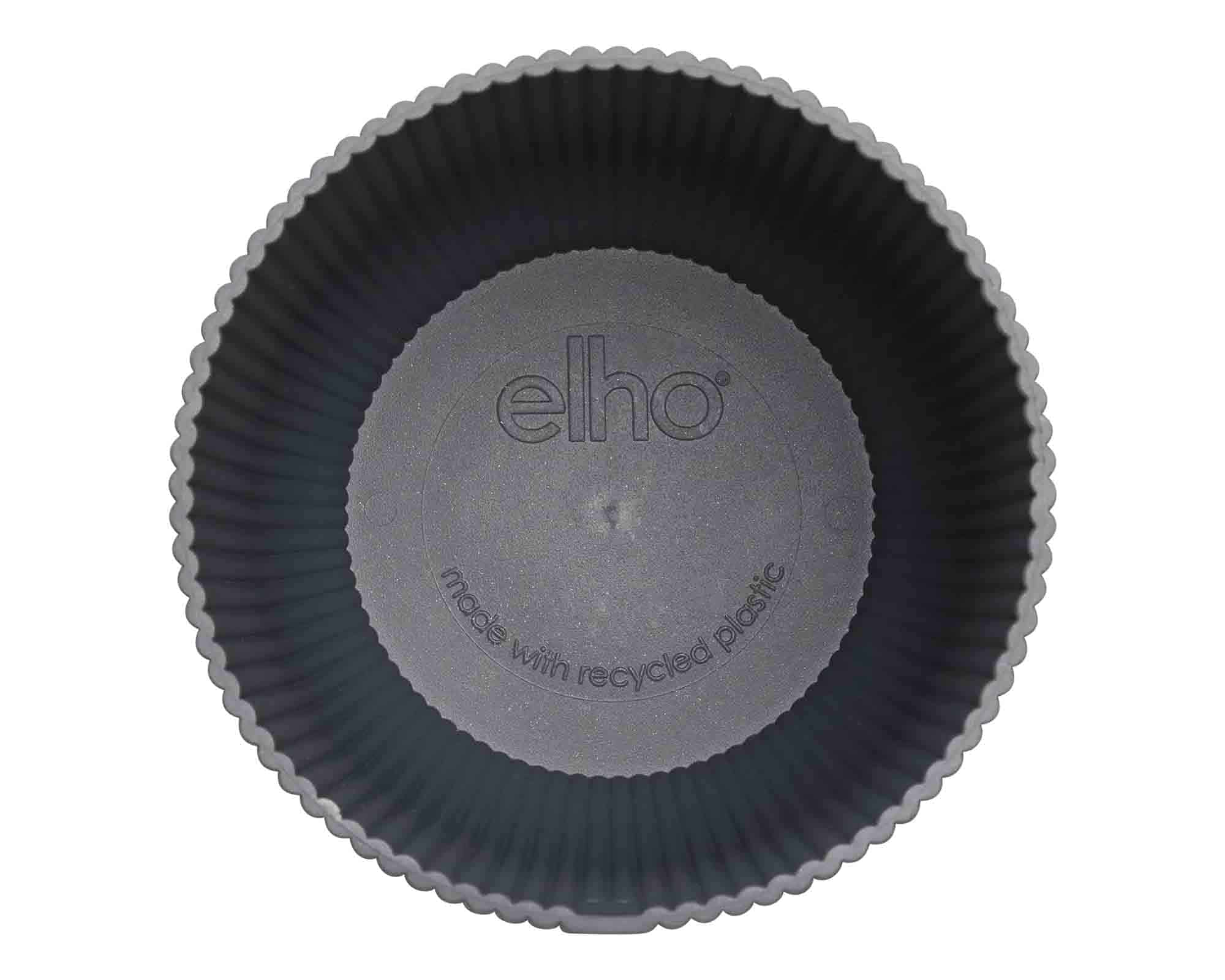 Cachepot Tondo Vibes Antracite D18x17cm in Plastica Riciclato - Elho - immagine 3