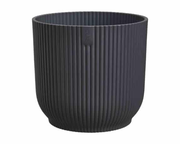 Cachepot Tondo Vibes Antracite D18x17cm in Plastica Riciclato – Elho