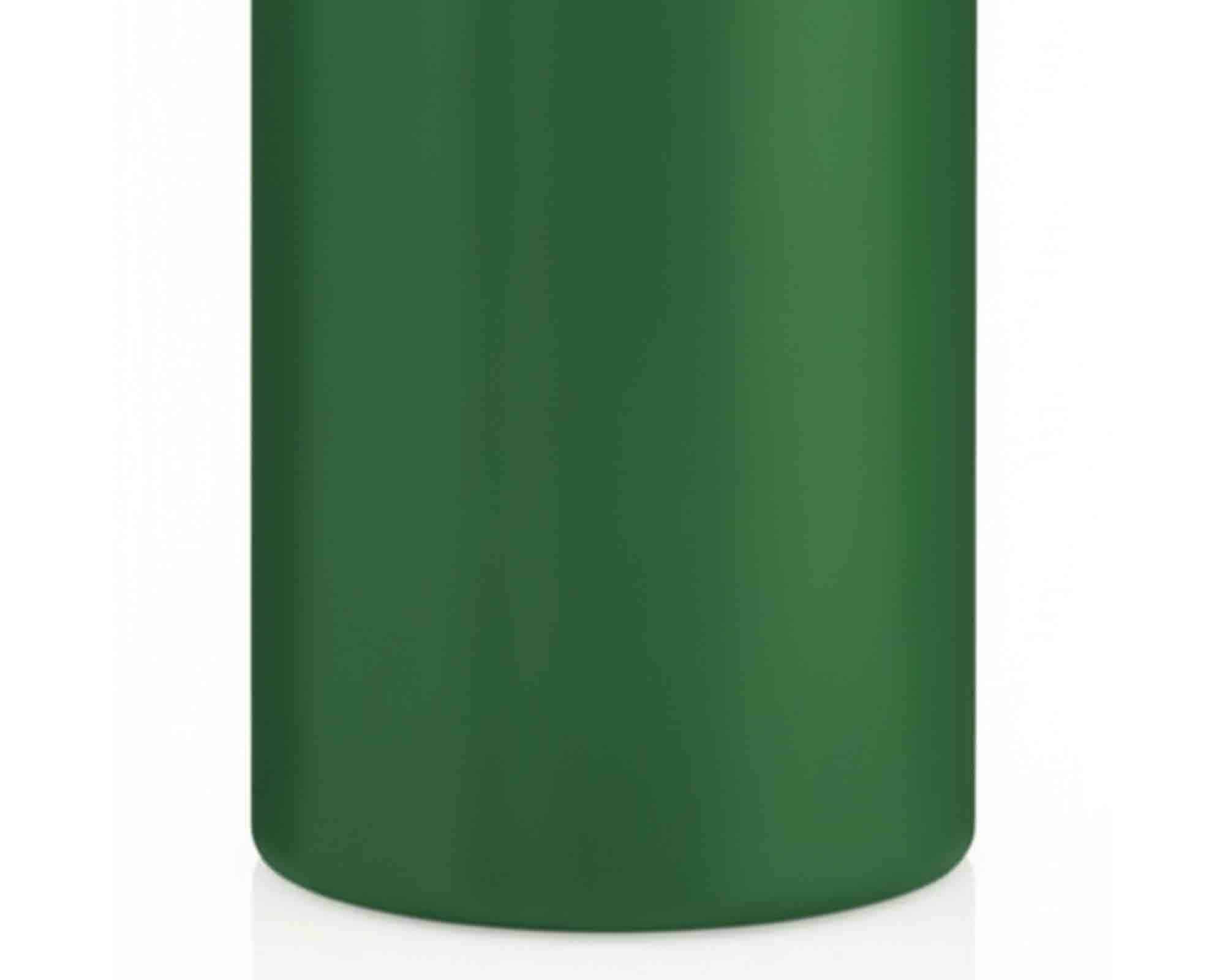 Candela a Testa Piatta a Immersione con Cellofan Verde Scuro D6x10cm in Cera - Wiedemann - immagine 2